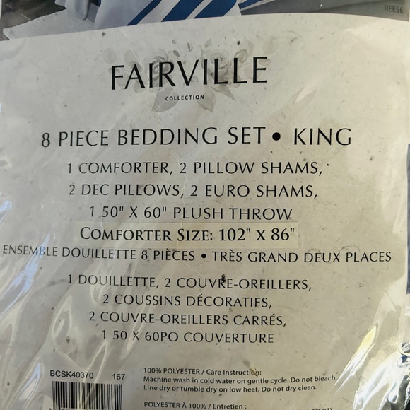 FAIRVILLE
8 PIECE BEDDING SET • KING - Picture 6 of 6